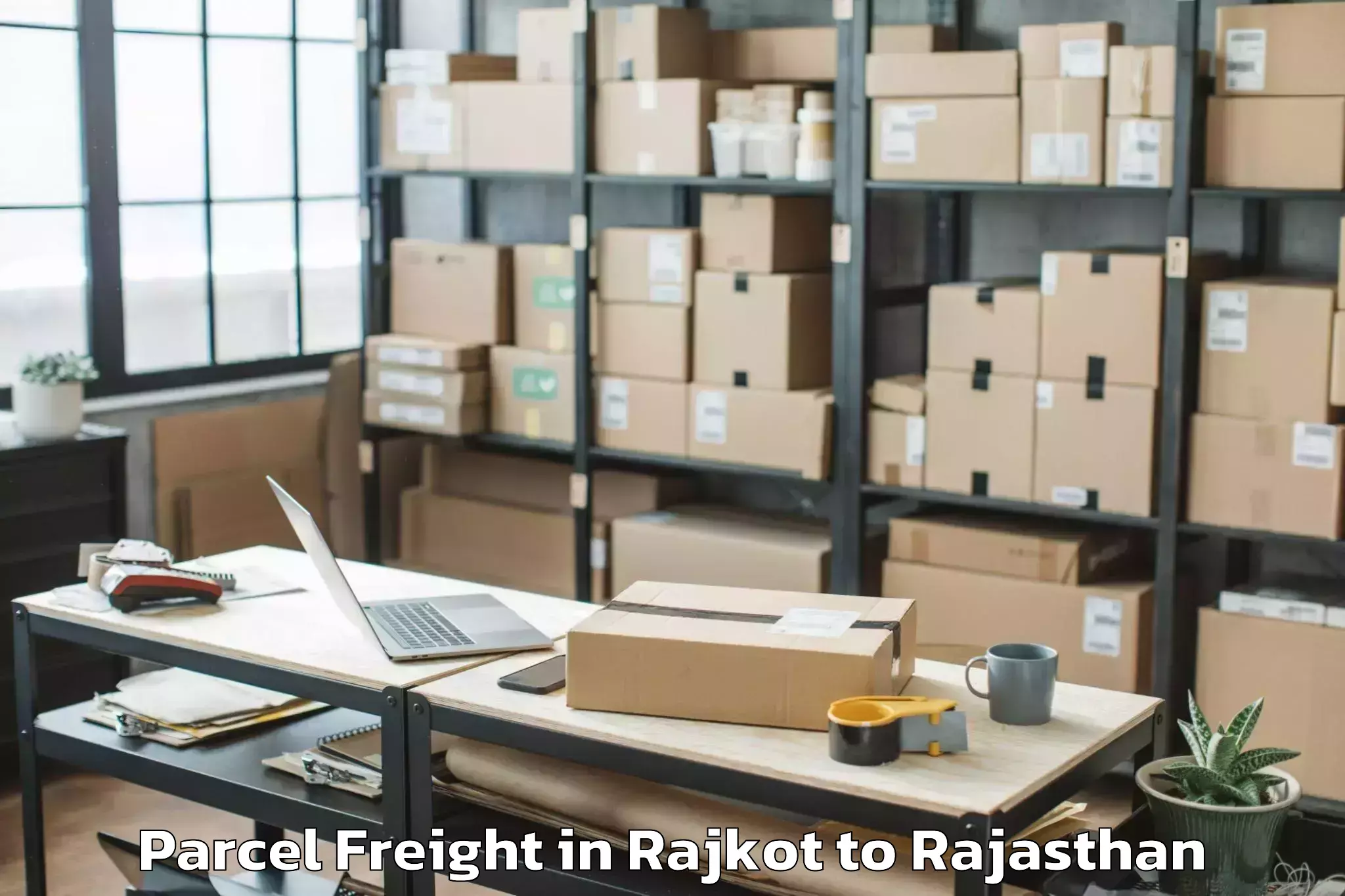 Book Rajkot to Pipar Parcel Freight Online